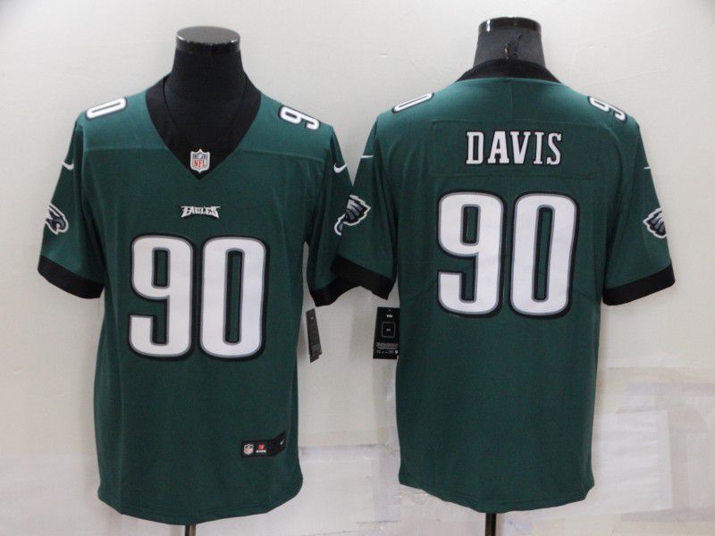 Men Philadelphia Eagles 90 Davis Green 2022 Nike Limited Vapor Untouchable NFL Jersey